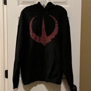 Men's Star Wars: Andor Symbol Hoodie. Size XL Black. Pre Owned